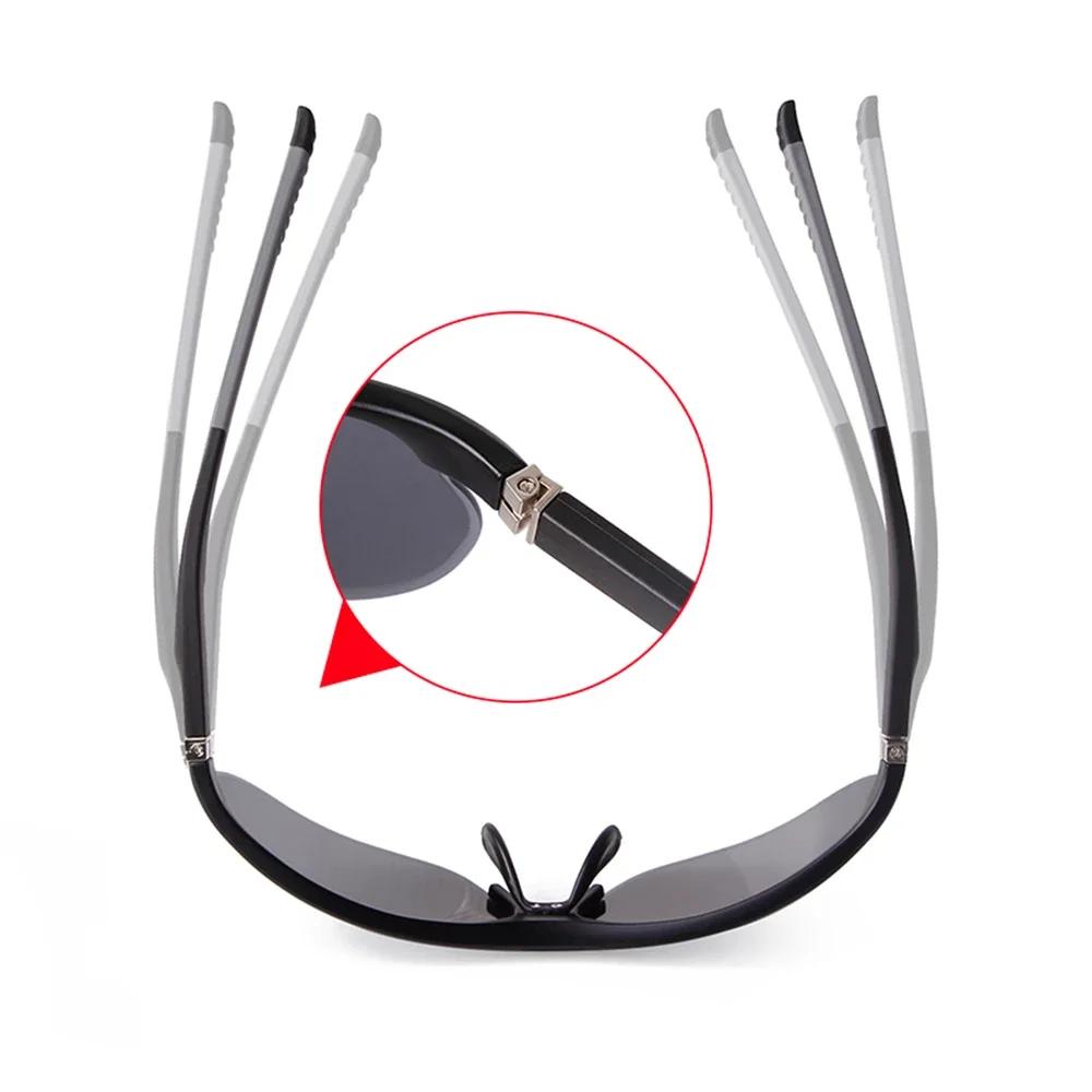 STORY Spring Hinge Sports Sunglasses UV Protection Mirrored Blue for Men Women Outdoor Cycling S3018G