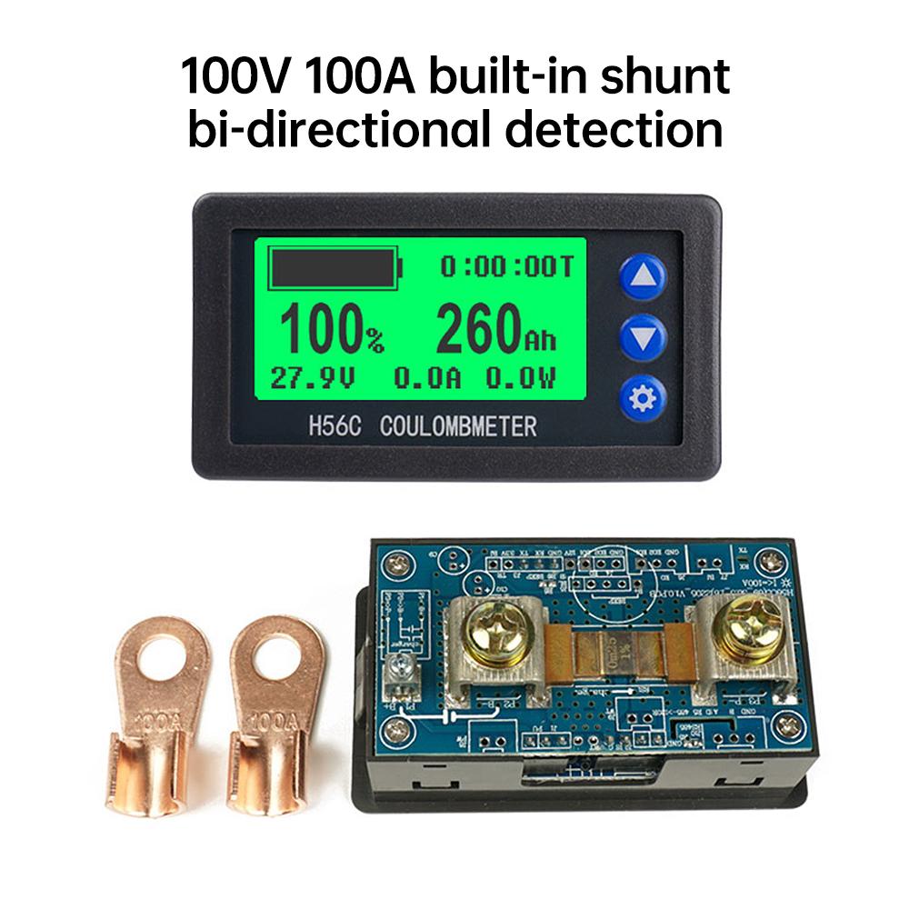 DC 111V 11A/11A/111A Battery Coulometer Professional Precision Digital Battery Capacity Tester for LiFePo Coulomb Counter Meter