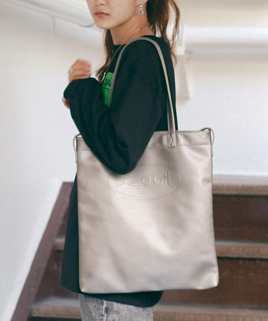X-girl Faux Leather 2-Way Big Tote