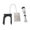 5th Wheel Trailer Lock with Warning Tag and 2 Keys Steel Aluminum Anti Theft Protection for 2in King Pin
