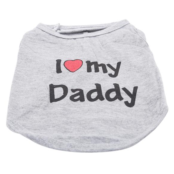 

Летняя одежда для домашних животных, одежда для собак, хлопковый жилет для домашних животных, жилет для щенков S(Daddy) серый