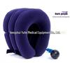 Inflatable Cervical Traction Device - Three-Layer Plush Massager Collar for Home Use