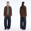 JNBY 2026 Spring H-Line Leather Lapel Jacket