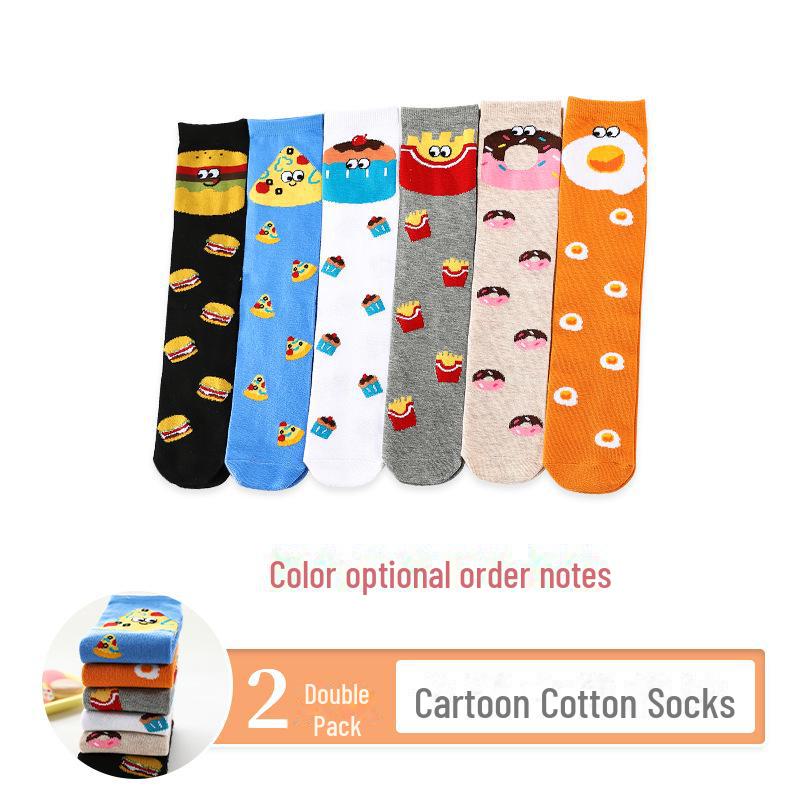 

Носки для девочек выше колена из хлопка с рисунком - стильные носки средней длины для весны, осени и зимы Sock length 42cm [suitable for 3-12 years old]