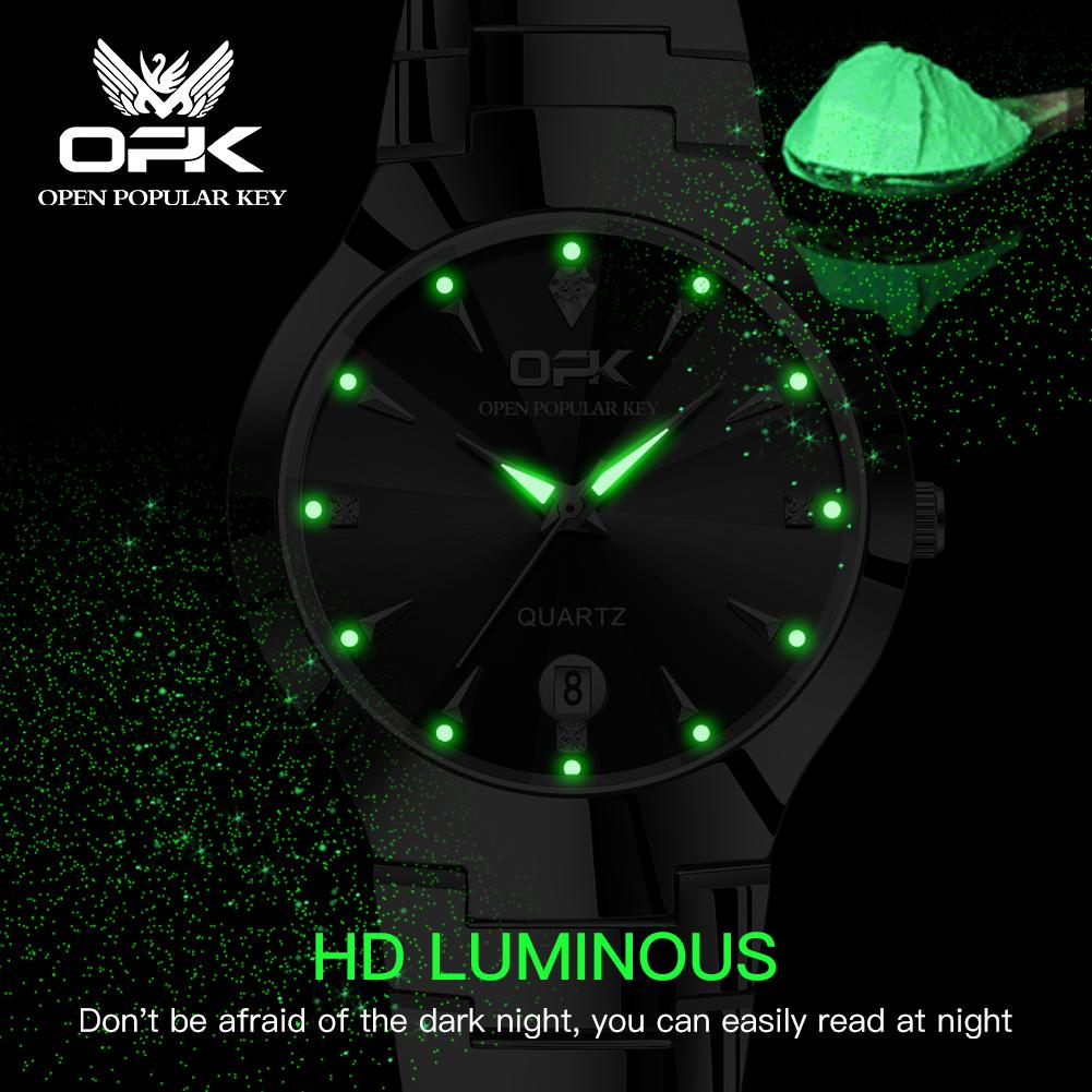 OPK8105 Men's Watch Quartz Watch Diamond Mirror with Calendar