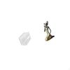 Modern Acrylic Tissue Dispenser with African Tribal Lady Statue Handmade Resin Art Multipurpose Wall