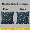 Daisy Dot Square Jacquard Pillow Cover for Sofa Office Waist Cushion Cover Home Decorative Pillowcase