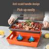 ZISIZ Aluminum Alloy Non-stick Rectangular Fish Grill