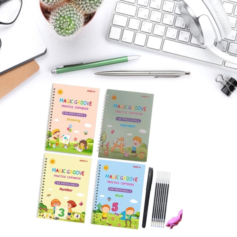 Magisches Übungsheft für Kinder - Verbessern Sie die Handschrift mit diesen wiederverwendbaren Büchern