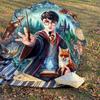1PC Harry Potter Magic Umbrella-8-Rib Reinforced, Automatic Open, Lightweight & Durable, Cute Fashion Accessory for Outdoor, D2700
