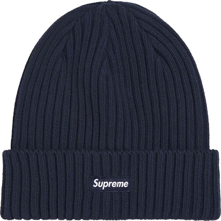 770080 Supreme Overdyed Beanie (26SS) Navy One-Size