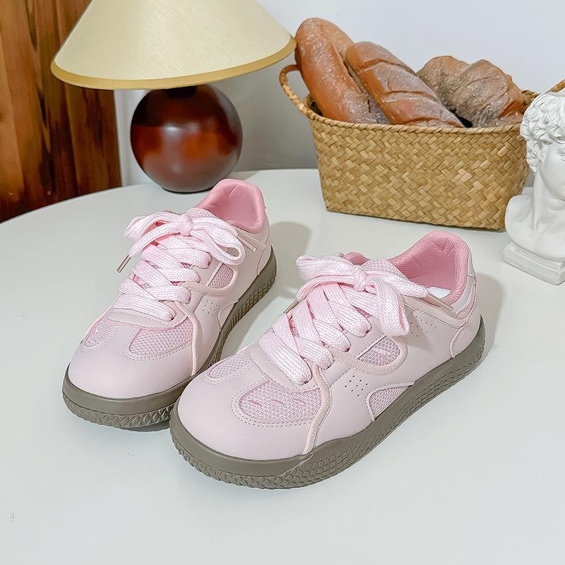 

Fashion 2025 Spring Women s Casual Comfort Dad Sneakers Children s Students Board Shoes BE-6826 35 розовый