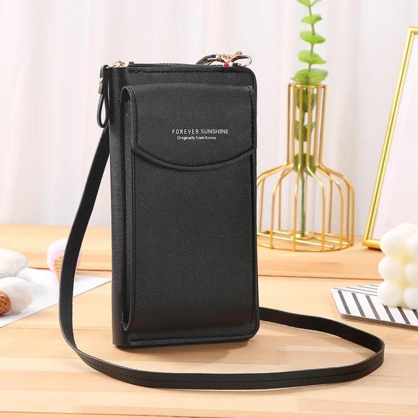 New Mobile Phone Bag Women's Fashion Versatile Korean Mini Messenger Bag Student Large Capacity Multi Card Wallet Card Bag Women