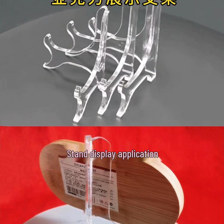 Acrylic Plate Rack & Display Stand for Photos, Crafts, or Tea Cakes