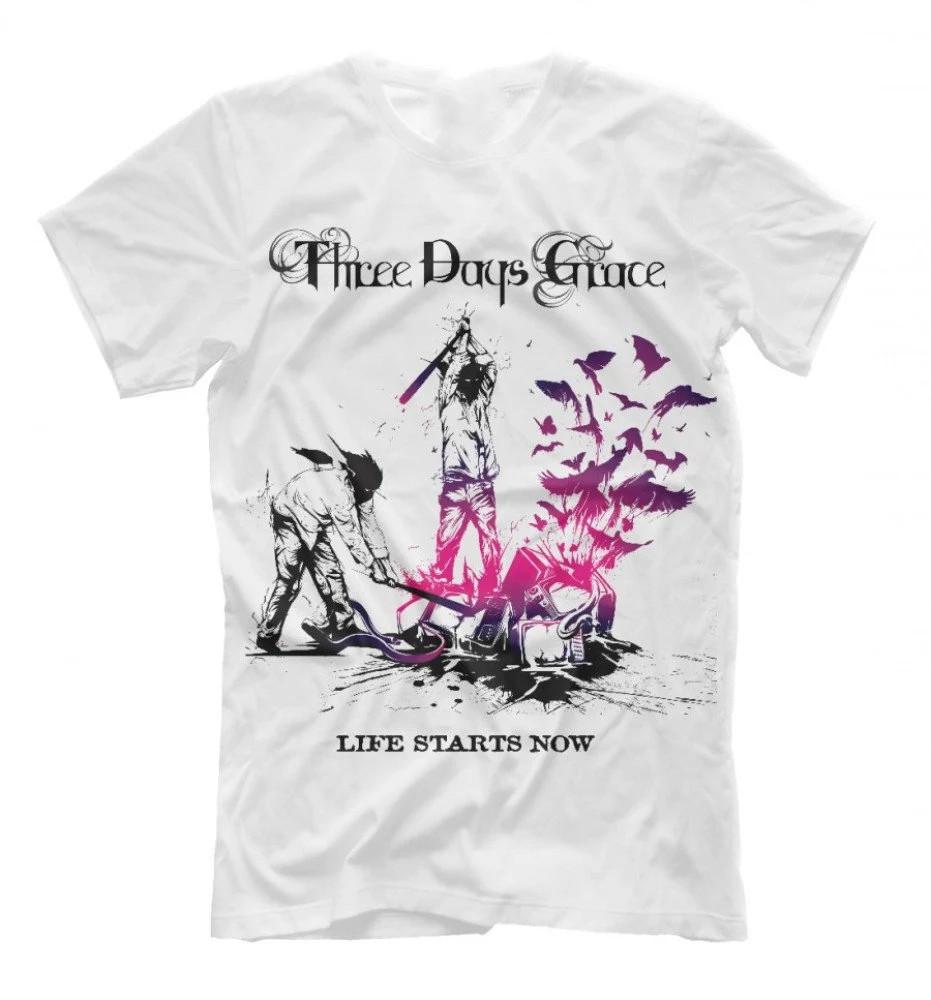 

Винтажная футболка Three Days Grace Life Starts Now Унисекс S-5XL Репринт SG711 Унисекс Футболка XXL