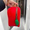 Cartoon Apple Pattern Makeup Bag Women Travel Storage Pouch Cosmetic Toiletry Storage Pouch Female'S Handbag Christmas Gift
