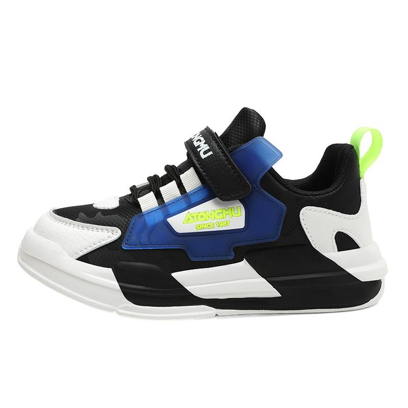 Children's Sports Shoes Spring and Summer New Waterproof Leather Surface Boys Running Shoes Middle and Old Children Fashion Versatile Classmates Girls