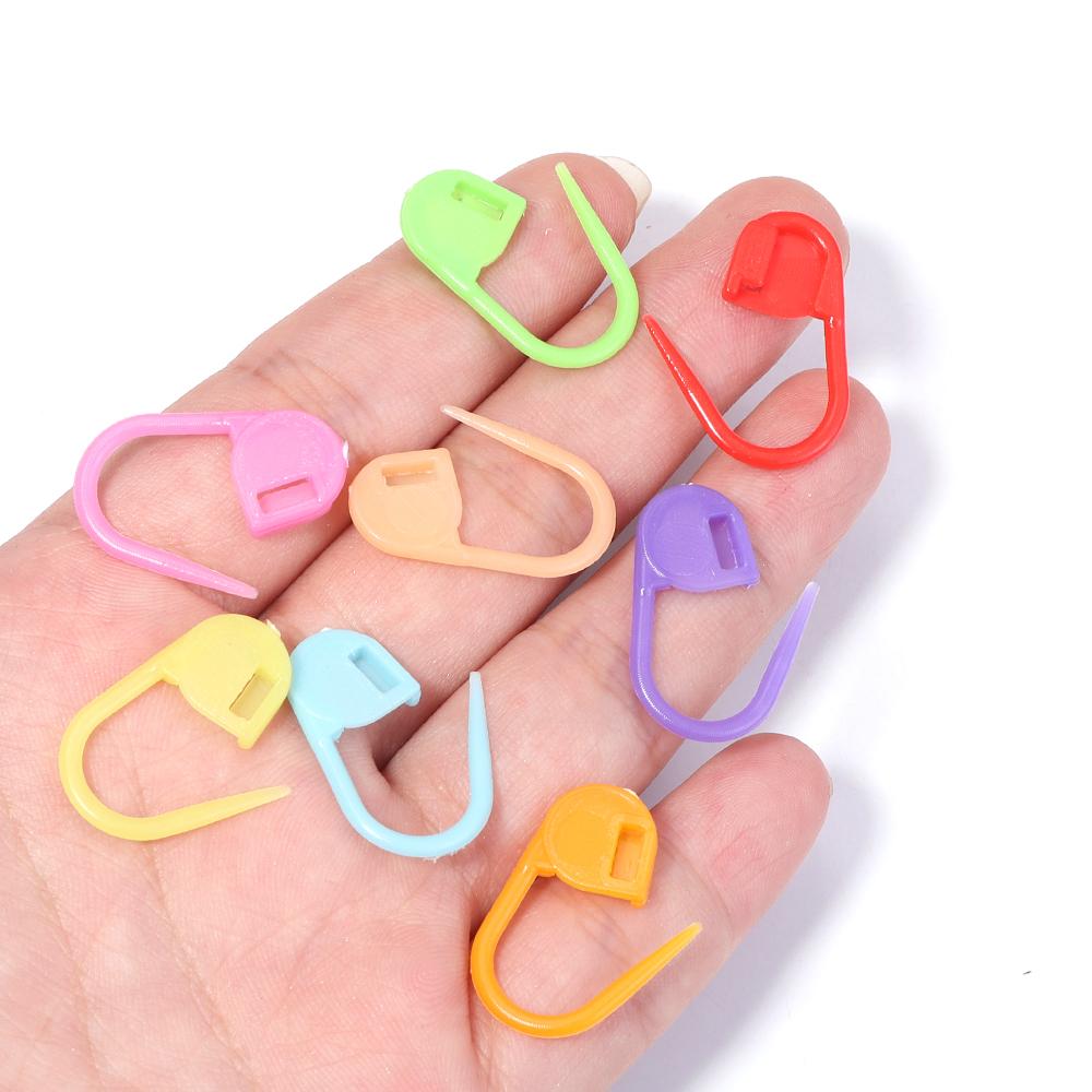 200pcs Plastic Knitting Crochet Locking Stitch Markers Colorful Safety Pins Needle Clips For DIY Crafts Clothing Sewing Tools