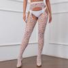 Fishnet Thigh High Garter Stockings High Waist Tights for Womens Garter Belt Tights Suspender Pantyhose Streetwear