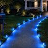 Weatherproof Yard Pathway Illumination 10/20Pcs Solar Lights, LED Multicolor Bubble Garden Stake Waterproof Wireless Landscape Lighting for Driveways
