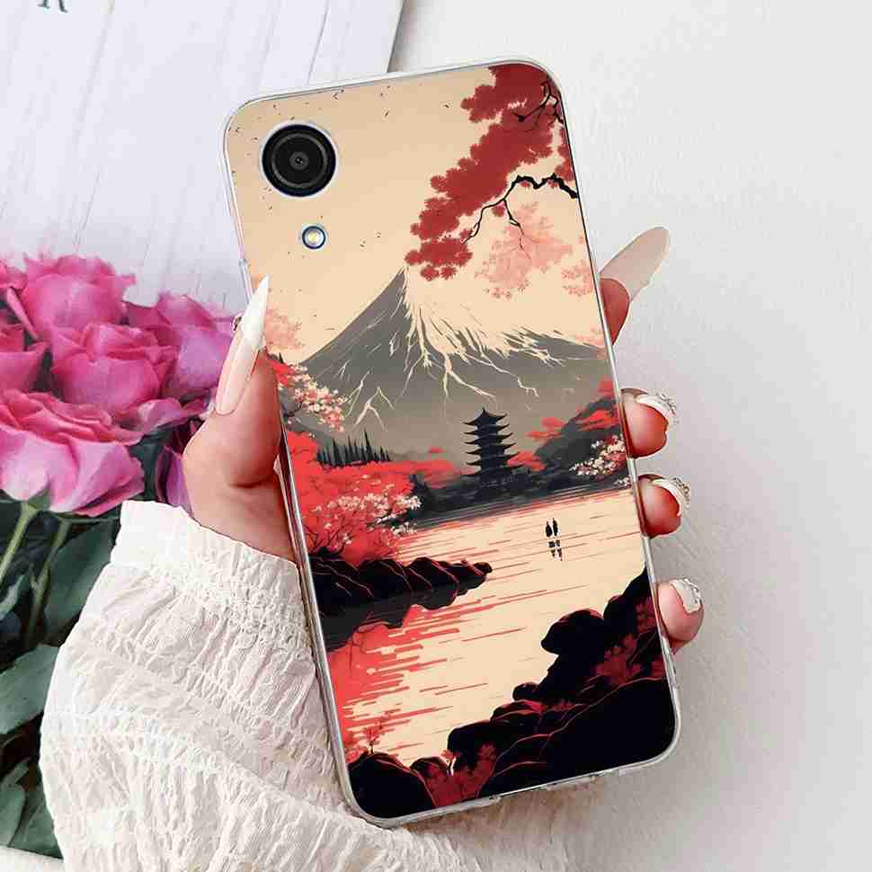 For Samsung Galaxy A03 Core 6.5" SM-A032F Soft Silicone TPU Cover For Samsung A03 Core 4G SM-A032M Fashion Flower Phone Cases