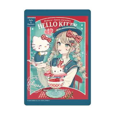 Akakura x Sanrio Charaktere 17 Hello Kitty [Kollaborations-Illustration] Transparente Charakterhülle