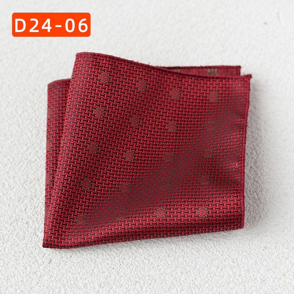 Striped Polyester Silk Pocket Square for Wedding or Business