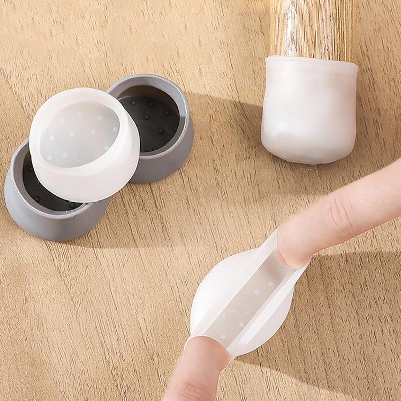 Silicone Non-Slip Chair and Table Leg Pads - Silent, Wear-Resistant Protectors for Furniture Legs