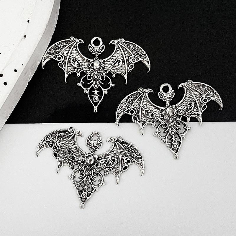 5 Pezzi Fascino Pipistrello Vampiro Gotico Pipistrello Retrò Ciondolo di Halloween Fascini di Design Per la Realizzazione di Gioielli Componenti per Gioielli Fai da Te