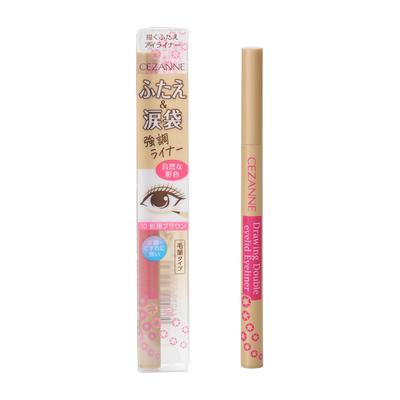 Cezanne Draw Eyeliner for Shadows Brown 0.6ml Liquid Eyeliner To Highlight Eyelids