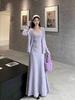Purple Sweet Fairy Slimming Three-Piece Skirt Suit for Autumn/Winter 2025