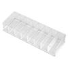 8-Slot Transparent Plastic Cosmetic Organizer Multi-Functional Makeup Holder for Home Office Bathroom Dressing Table Sorting