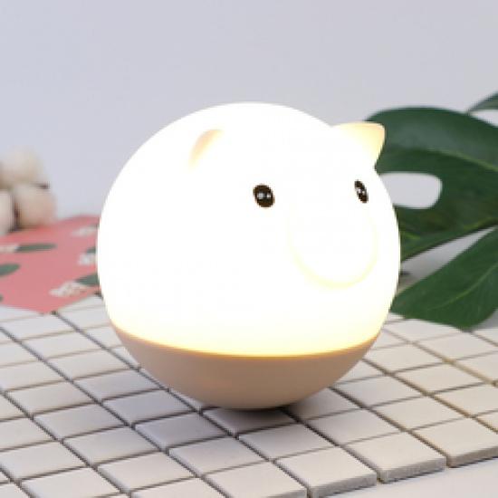 Animal Rechargeable Silicone Baby Night Lights Led Bedside Lamp For Kids Touch Sensor Control Table