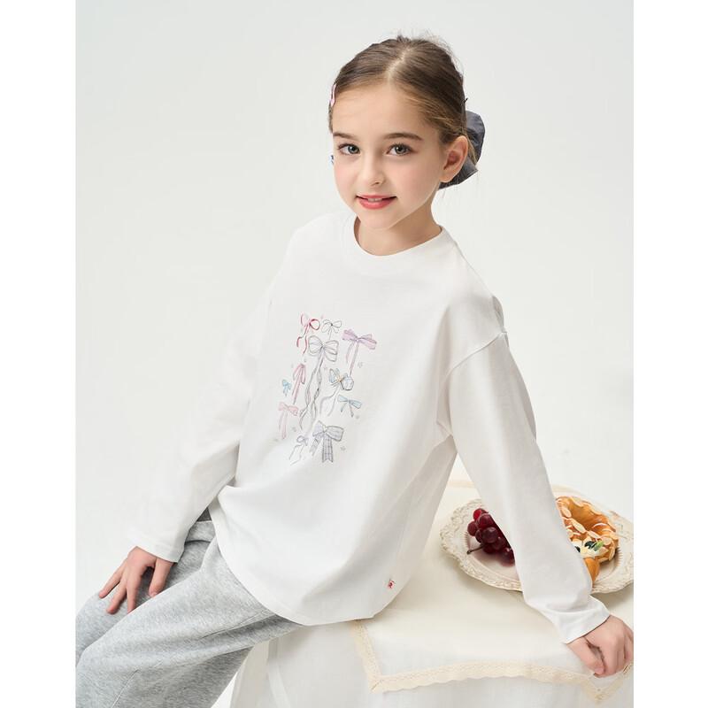 Montagut Girls' Abstract Line Print Long-Sleeve T-Shirt