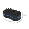Oval Barber Locking Hair Brush Afro Curl Wave Multi-holes Double Sided Sponge