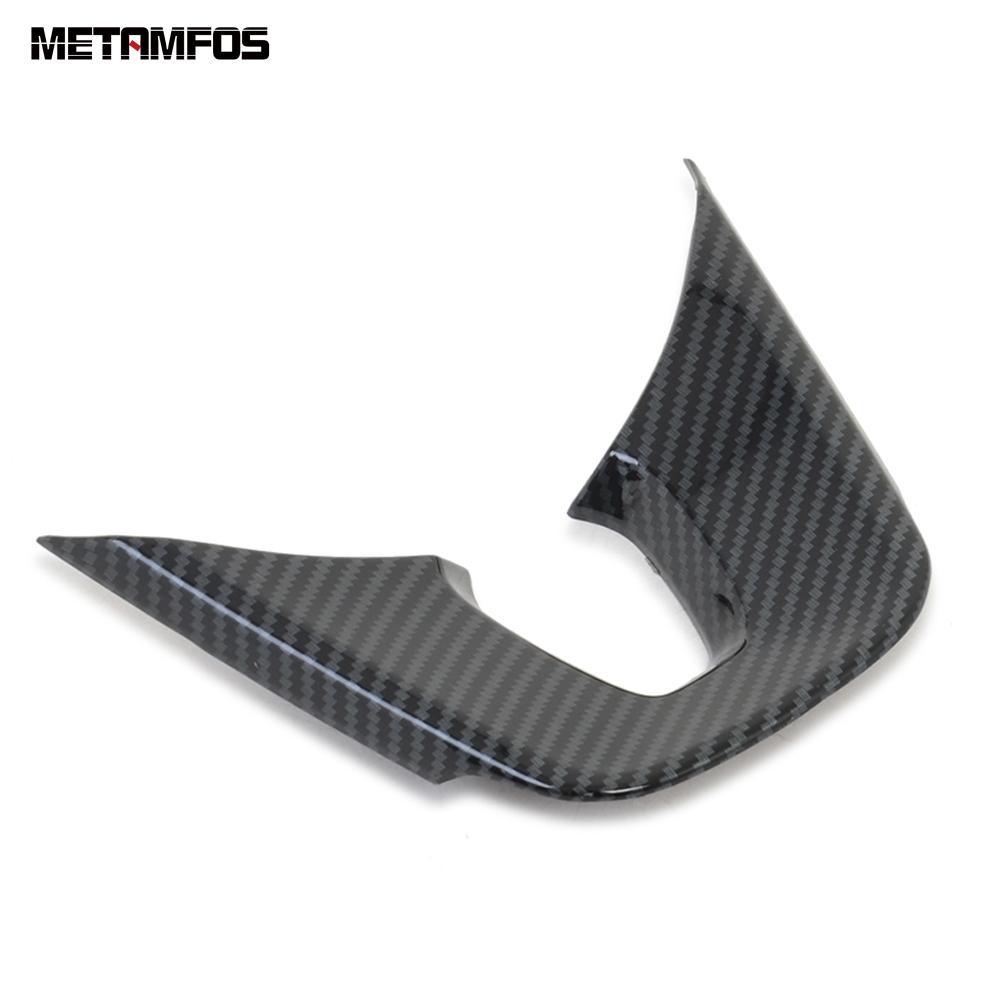 For Kia Seltos -2024 2025 Carbon Fiber Steering Wheel Cover Trim Decoration Frame Sticker Interior Accessories Car Styling