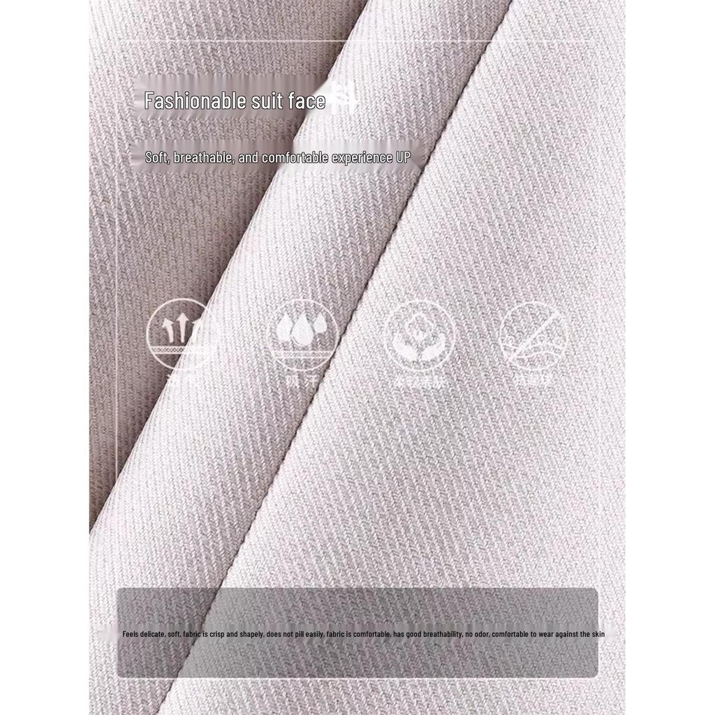 Spring 2025 Women's High-Waisted Slimming A-Line Wide-Leg Casual Suit Shorts