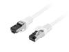 Cable Internet Lan Rj45 Patchcord Cat.8.1 Sftp White 0.25m