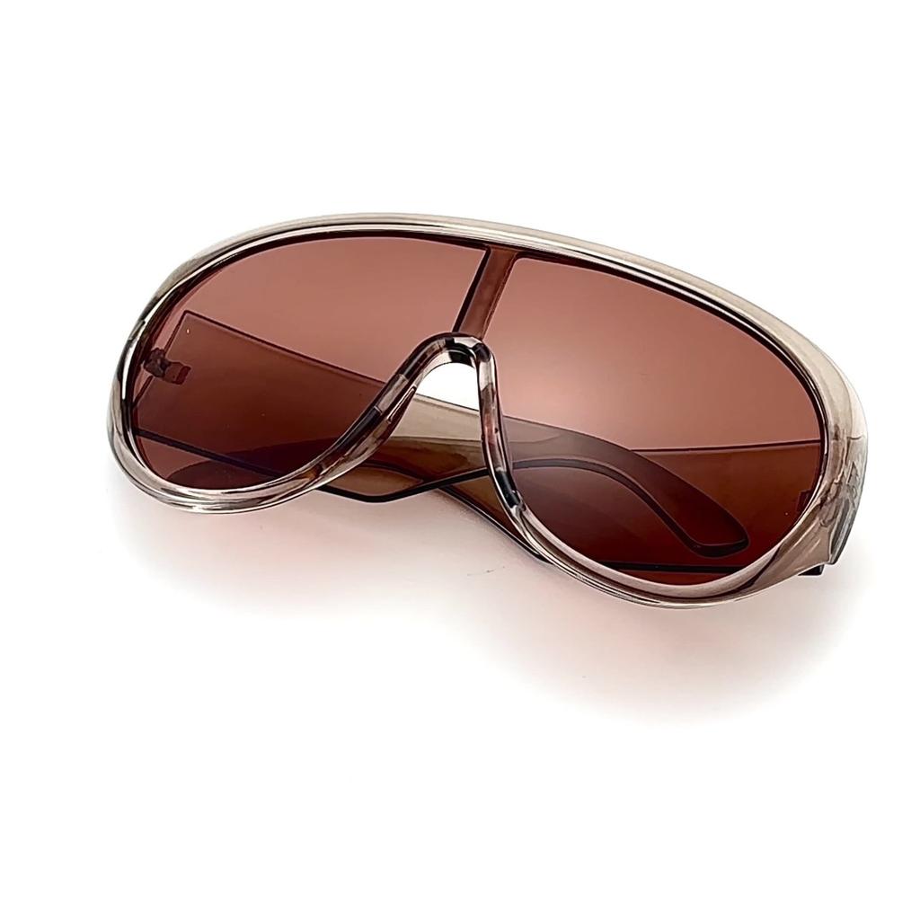 New European and American YK futuristic special-shaped large-frame sunglasses, personalized trend sunscreen sunglasses are unisex