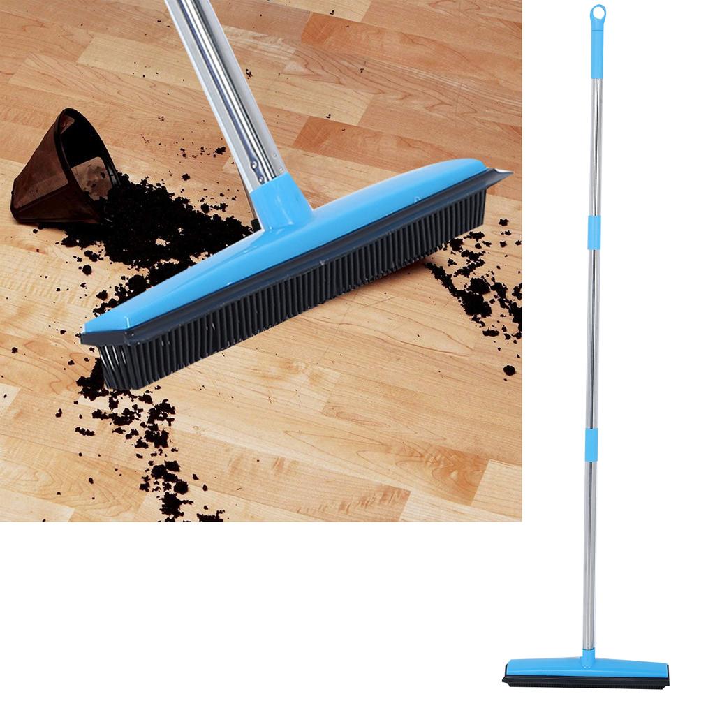 Multifunction Telescopic Floor Carpet Broom Pet Hair Dust Removal Cleaner Sweeper Cleaning
