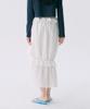 Jun Jun Space Vol12. Frill Long Skirt_White(Vol12. Frill Long Skirt_White