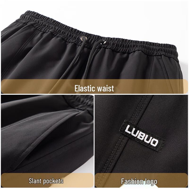 XueZhongFei Men's 90% White Goose Down Straight-Leg Winter Pants
