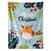 Merry Christmas Blanket Christmas Tree Gingerbread Man Red Flannel Blanket for New Year Christmas Gift for Family Nana Mon Dad