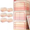 Metal Frame For Clothes Storage Bin Foldable and Transparent Lid for Efficient For Clothes Storage In Bedroom and Closet