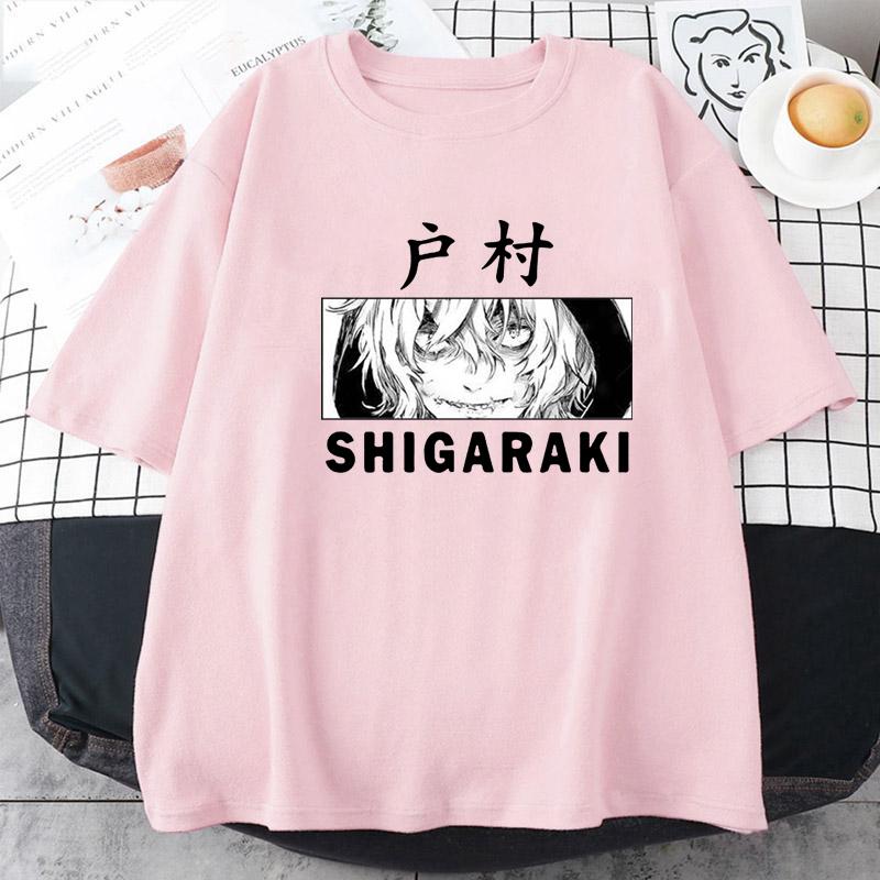 Japan Anime My Hero Academia SHIGARAKI T Shirt Summer T Shirts Short Sleeves Top Loose Sport Tees Anime Jogging Outdoor Shirt