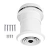 Motorhome Vent Light Assembly for Round Roof Opening, Roof Mounted Component with Integrated LED Using 12V Power
