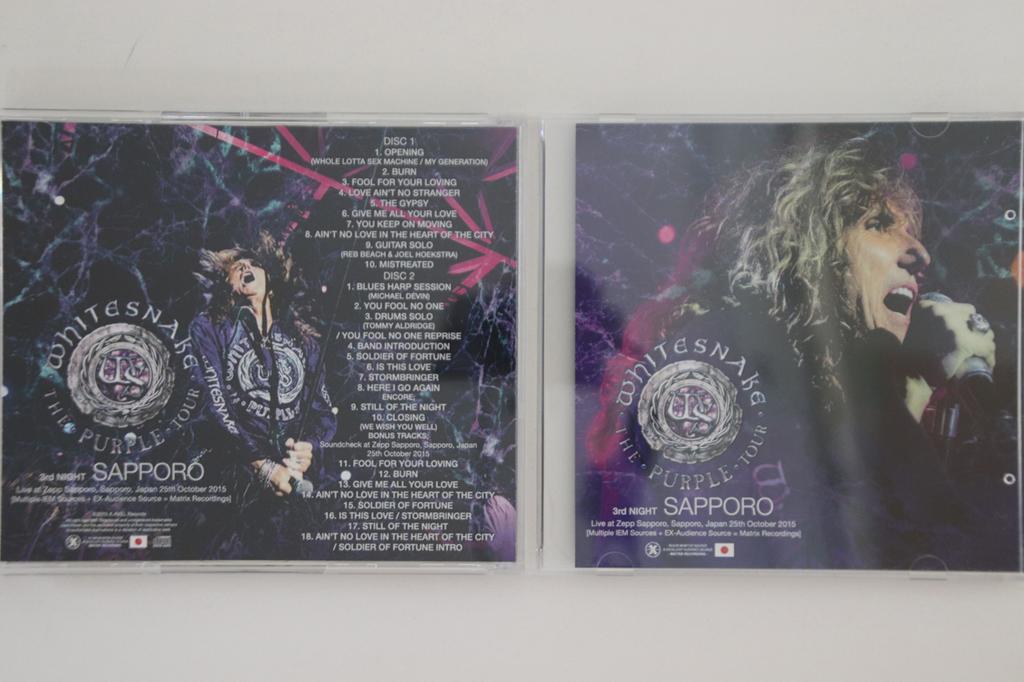 CD WHITESNAKE - Purple Tour 3rd Night Sappolo XAVELHM072 XAVEL Japan Metal Used