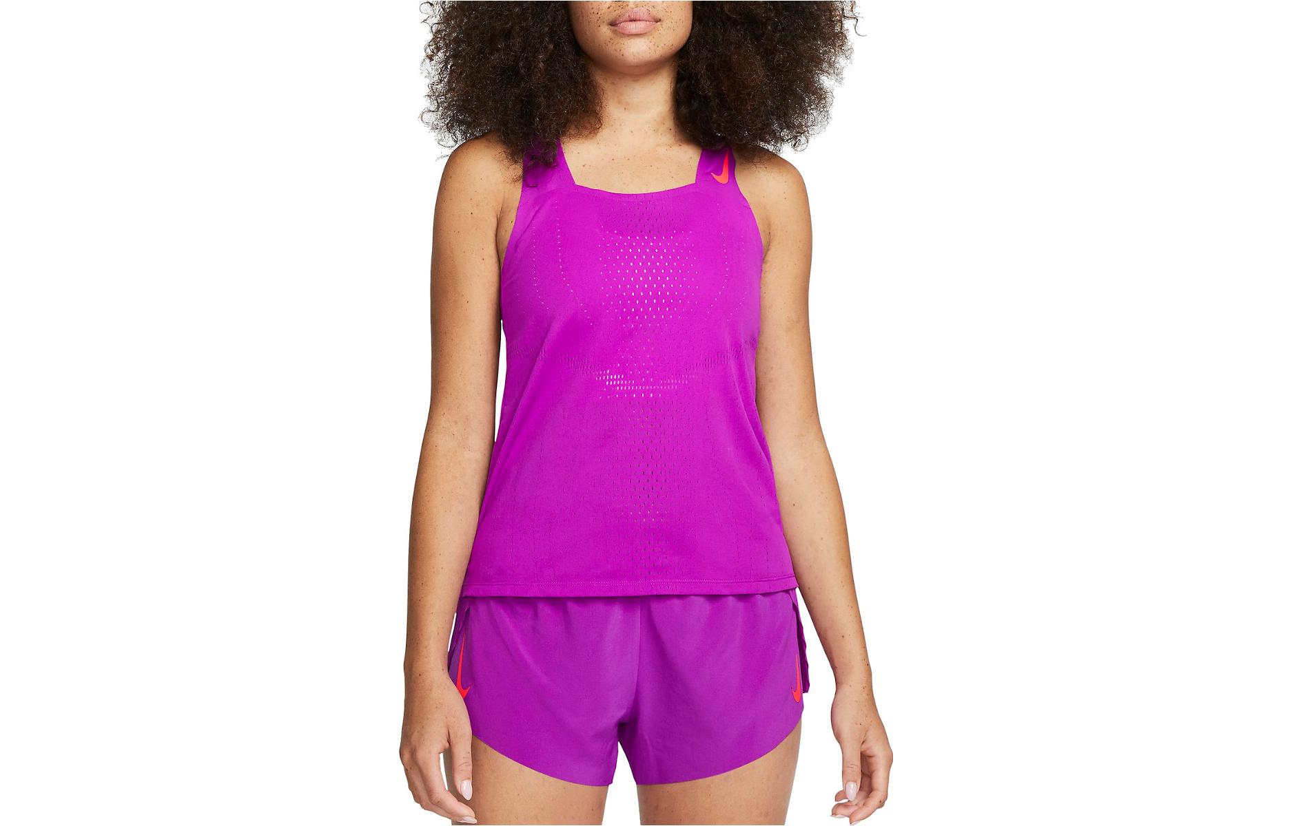 

Nike Tank Tops Women s Purple Square Collar Moderate Straight Fit DM7551-551 XS