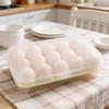 15 Egg Slots Refrigerator Storage Container Clear Plastic Egg Holder Food Preservation Box Home Kitchen