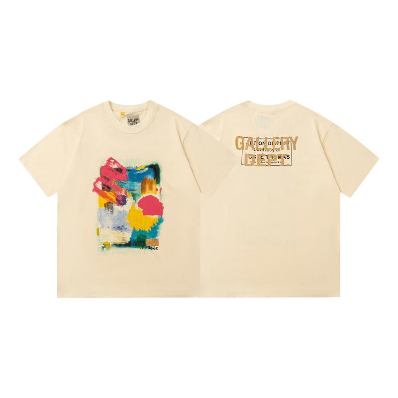 Wholesale GALLERY DEPT washed old short-sleeved beauty tide retro skull print couple loose T-shirt summer